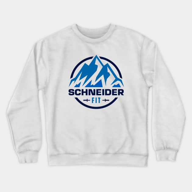 SchneiderFit Full Color Logo Merch Crewneck Sweatshirt by SchneiderFit